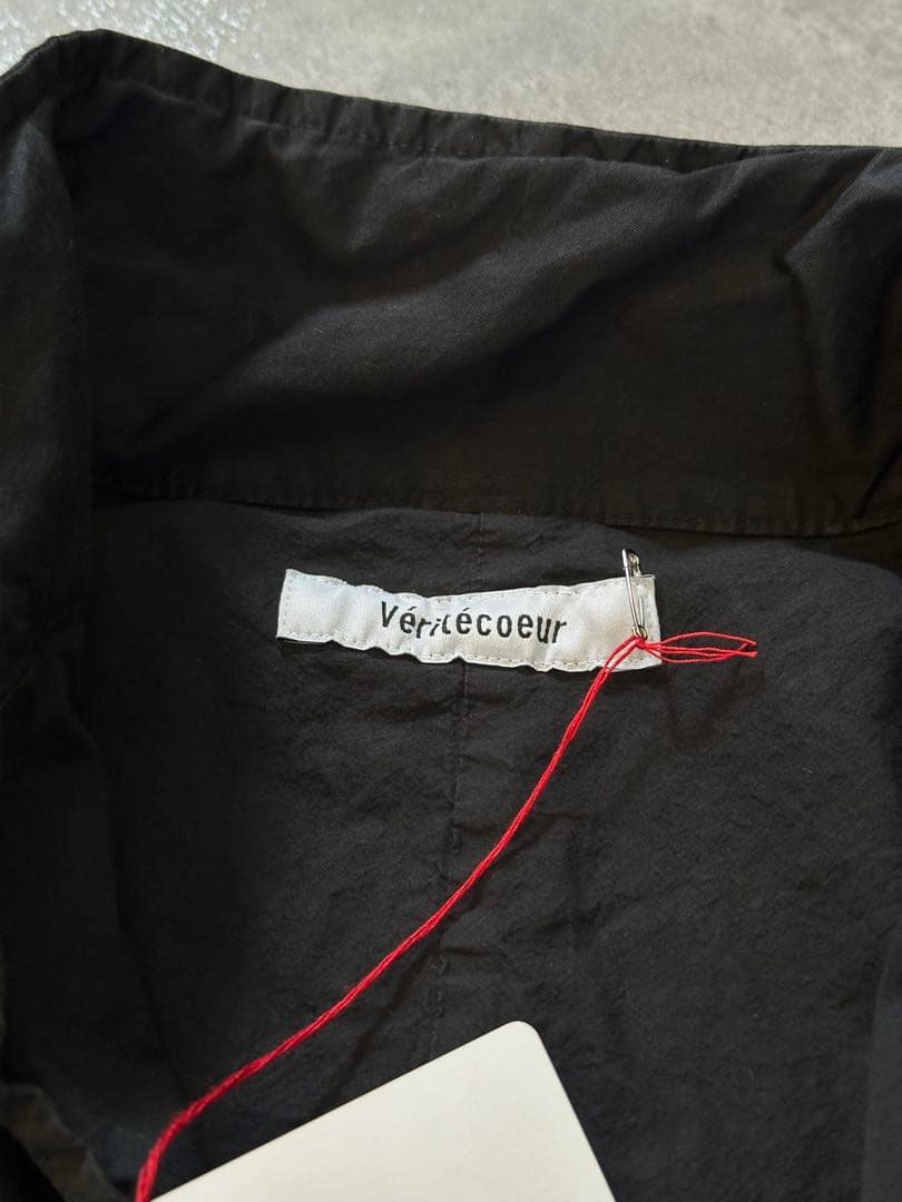 Veritecoeur ガーメントダイショートコート黒フリーサイズ新品