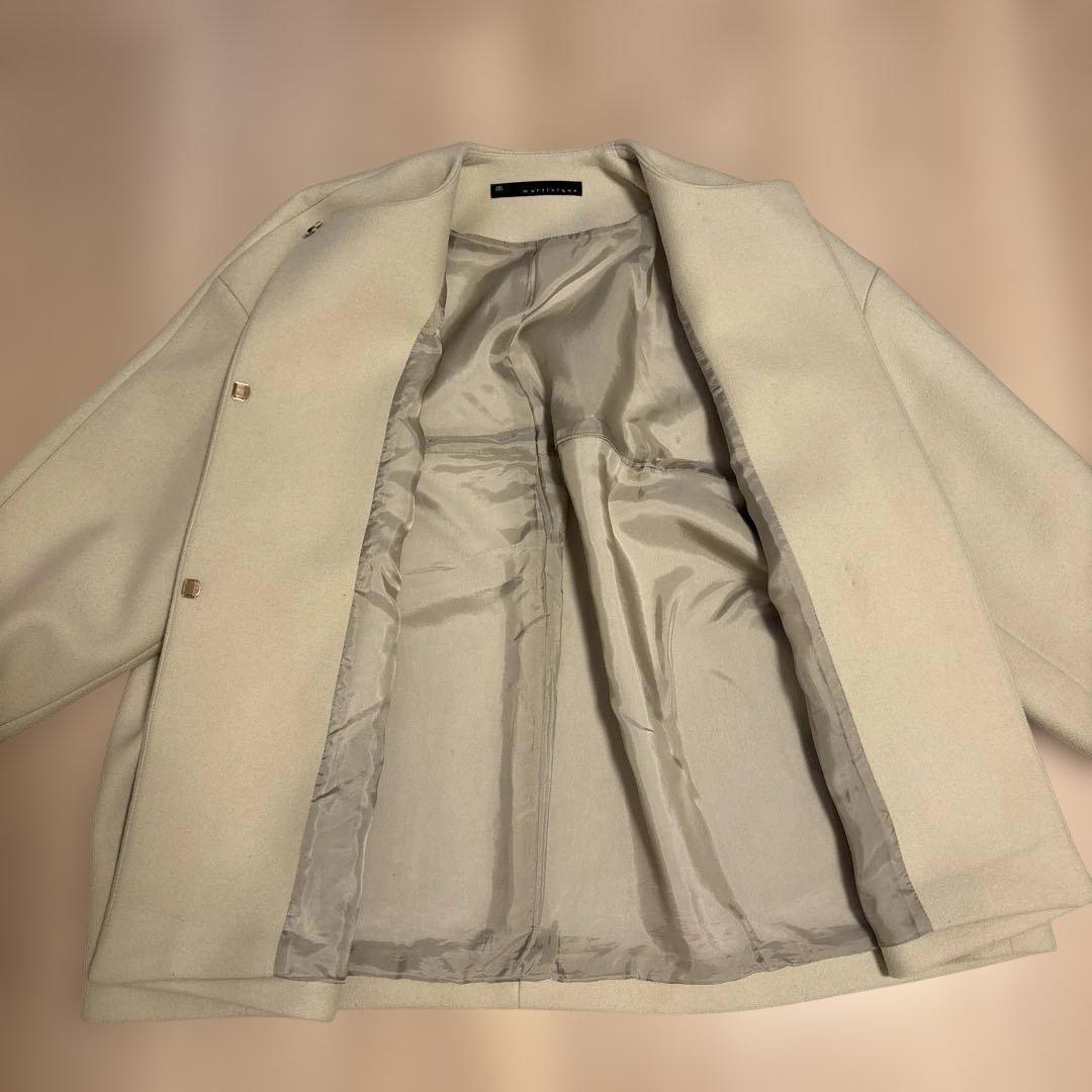 martinique ノーカラーショートコート