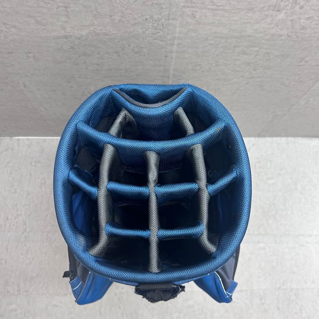 OGIO ゴルフ　キャディバッグ　ブルー　格子模様　オジオ　カード式　9.5型