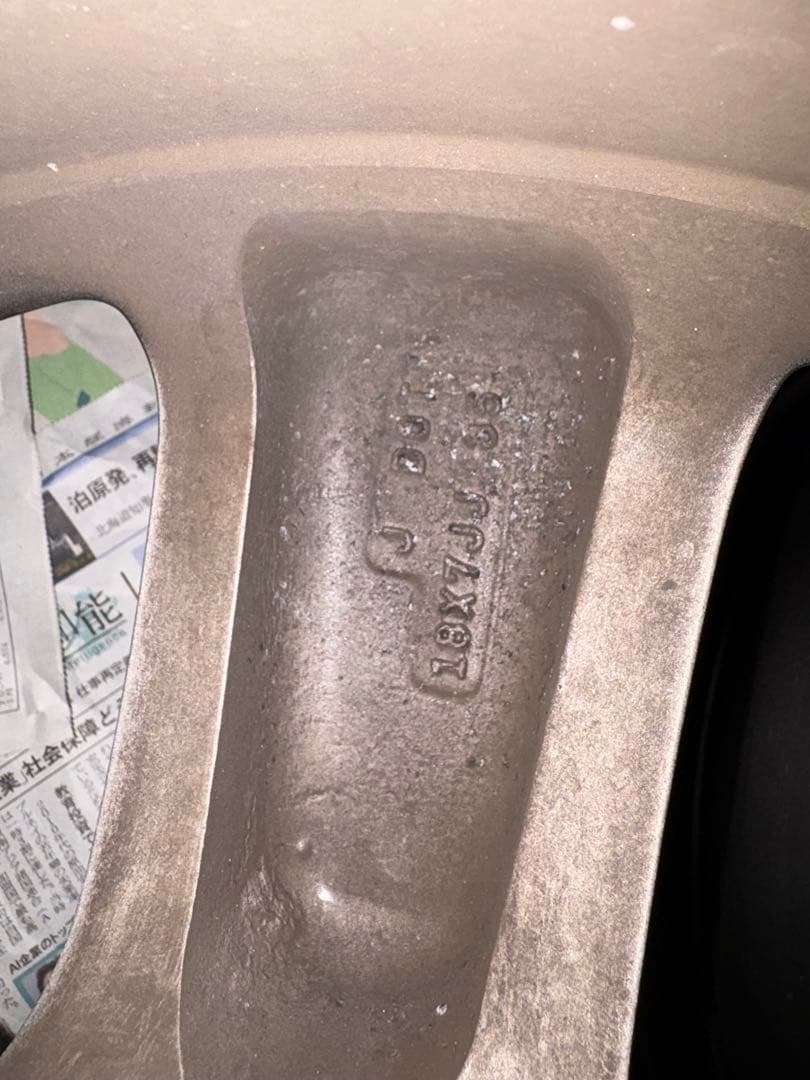 レクサス18インチ アルミホイール　シルバー