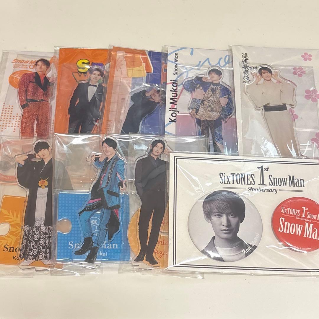 向井康二 アクリルスタンド 缶バッジ Man セット