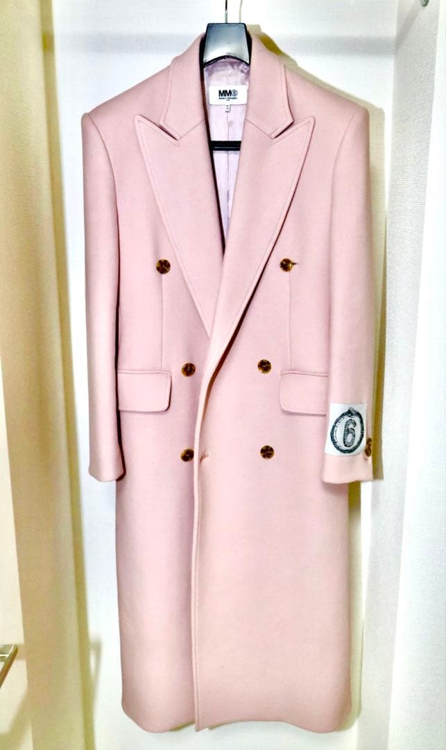 MM6 22AW チェスターコート ピンク