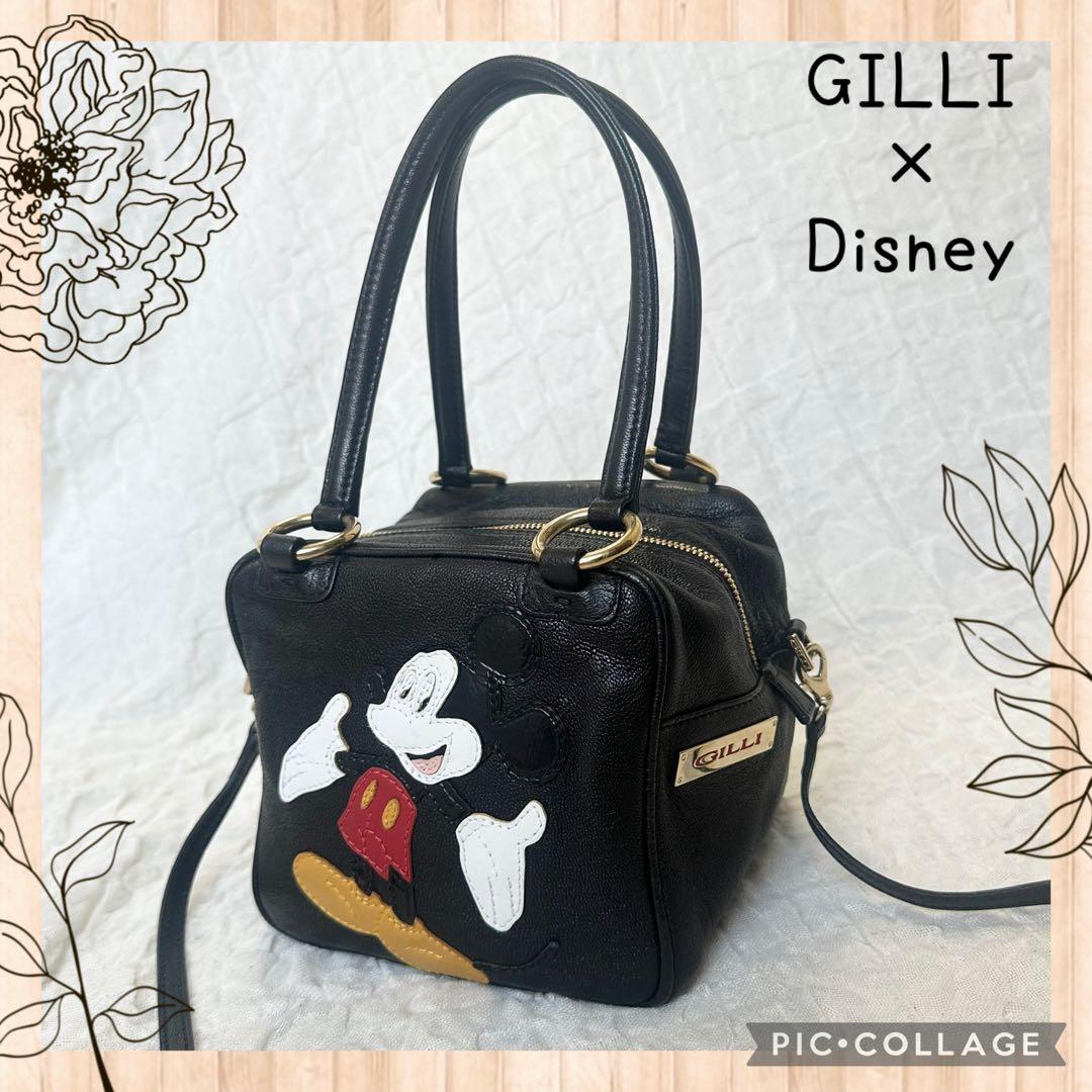 しーちゃん様 GILLI ミッキー Disney キューブバック レザー コラボ