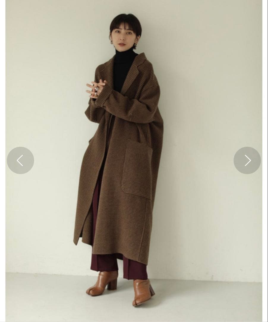 todayful オーバーチェックコート　36