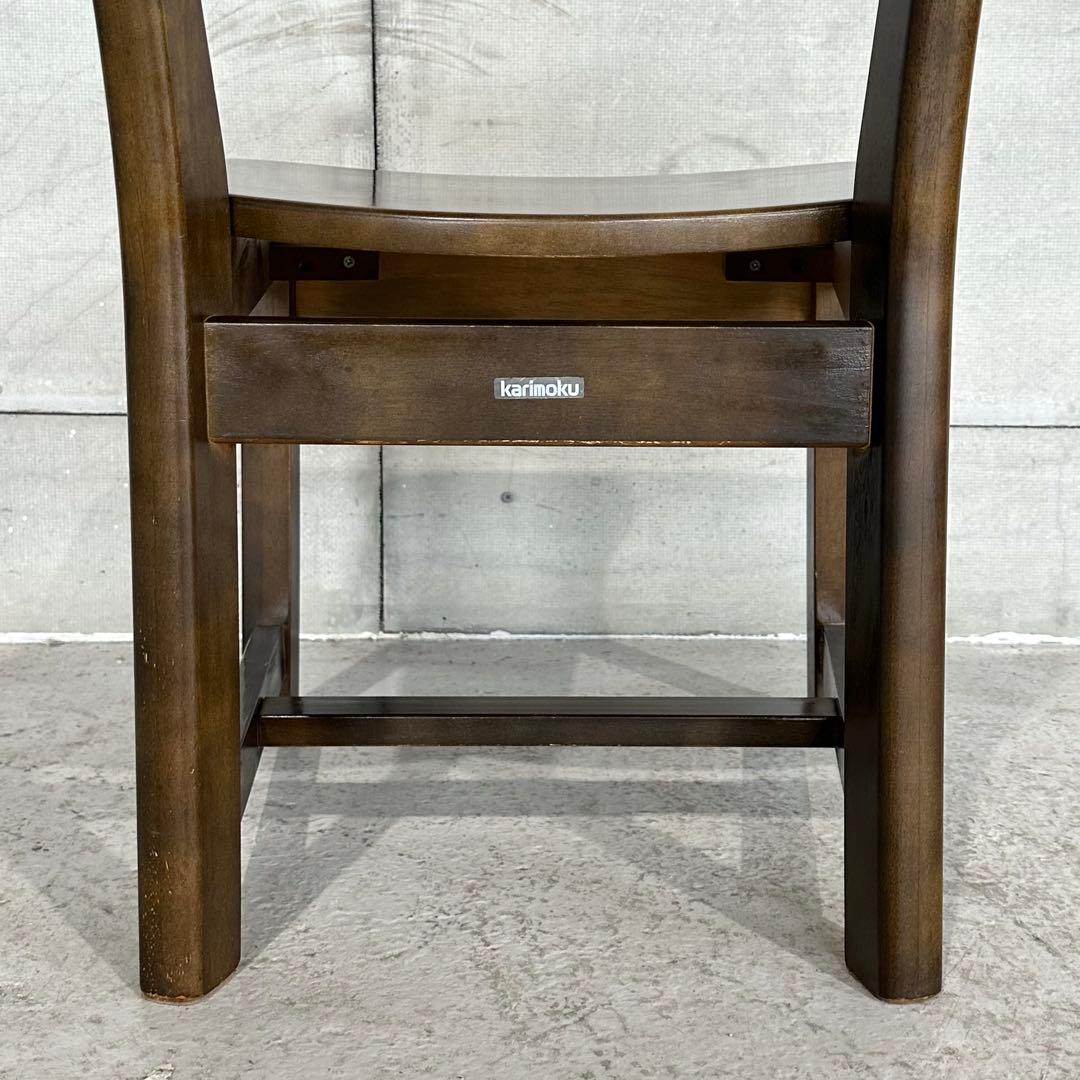 ★80s★ カリモク RUSTIC ダイニングチェア ルスティック 木製チェア