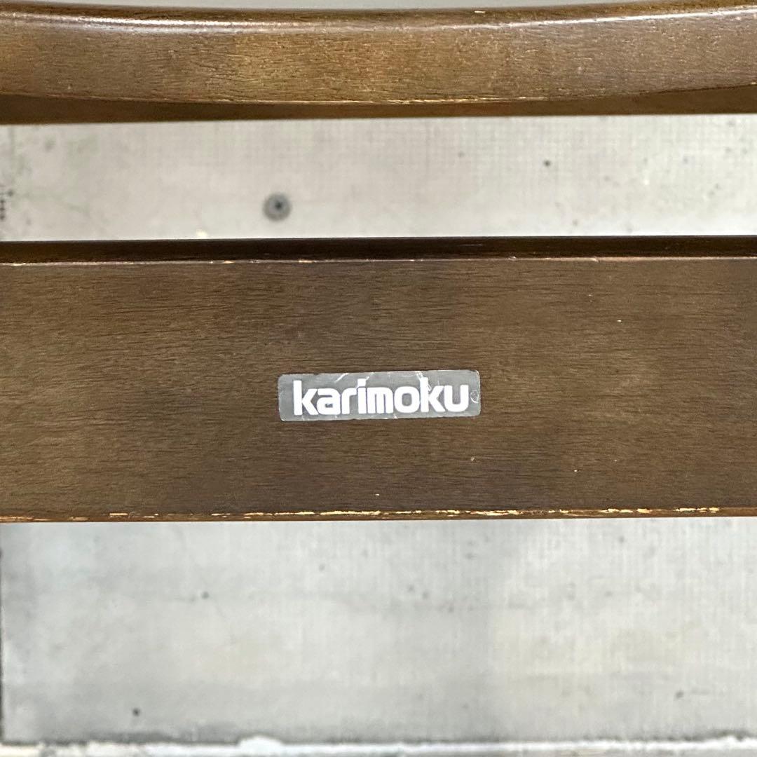 ★80s★ カリモク RUSTIC ダイニングチェア ルスティック 木製チェア