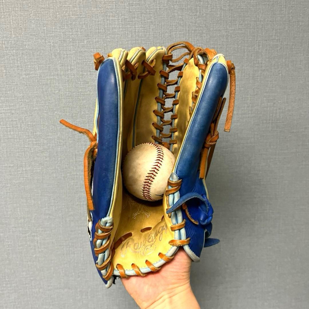 1017 ローリングス HOH 型抜群 即戦力 美品 軟式 外野手用グローブ 左