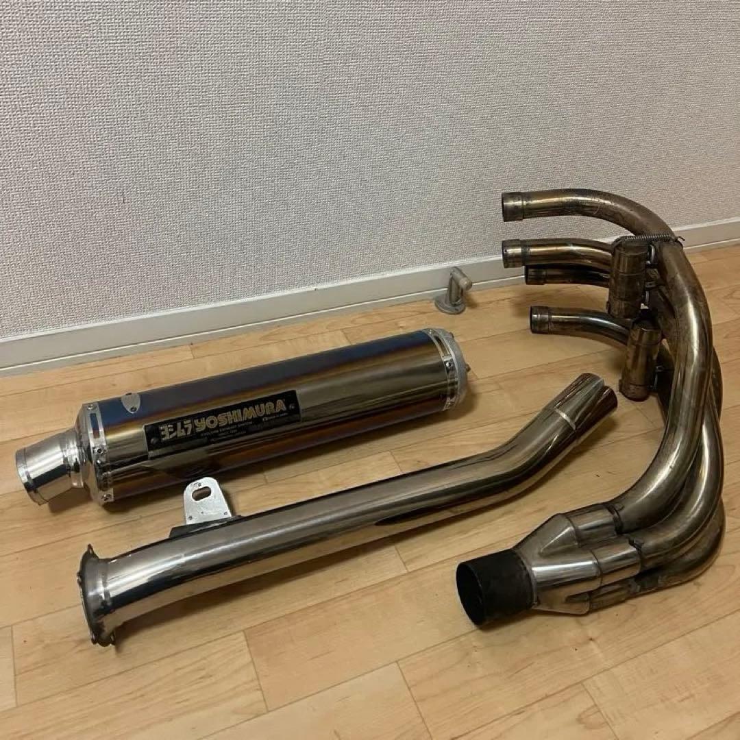 ゼファー400/χ ヨシムラ サイクロン デュープレックス フルエキ　マフラー