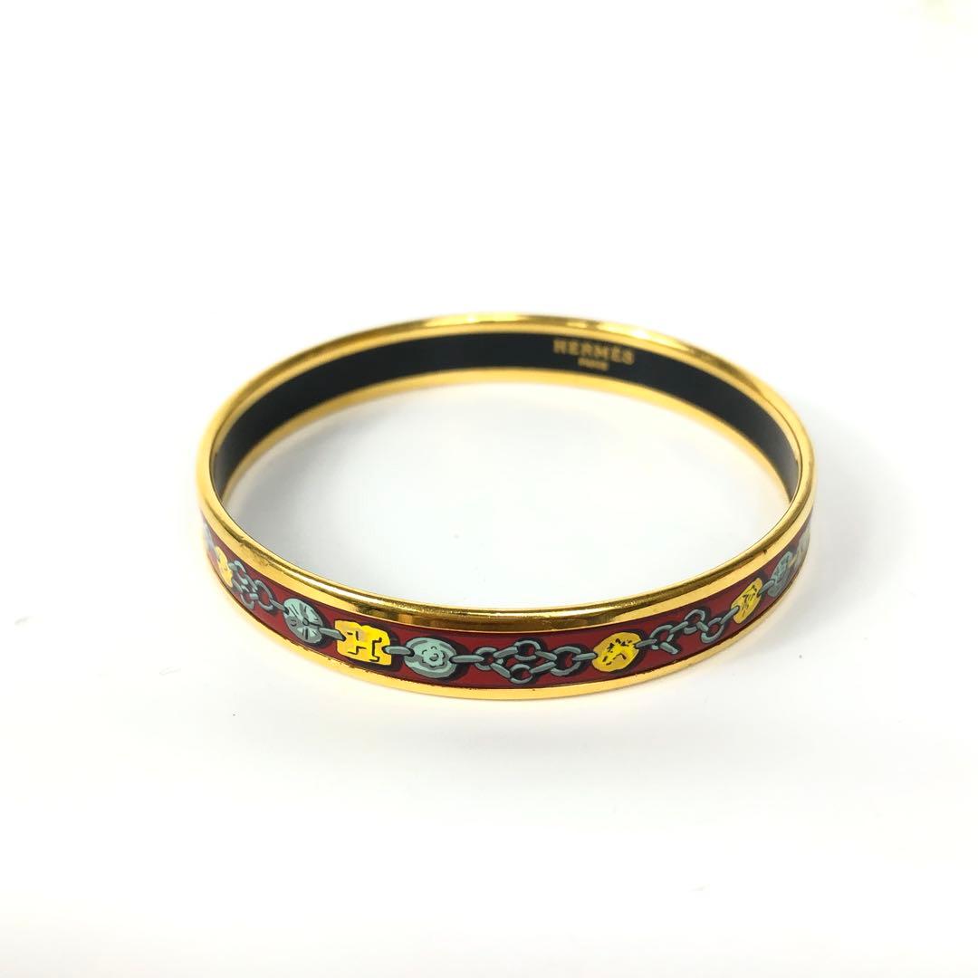 ★7F374 エルメス ブレスレット バングル エマイユPM