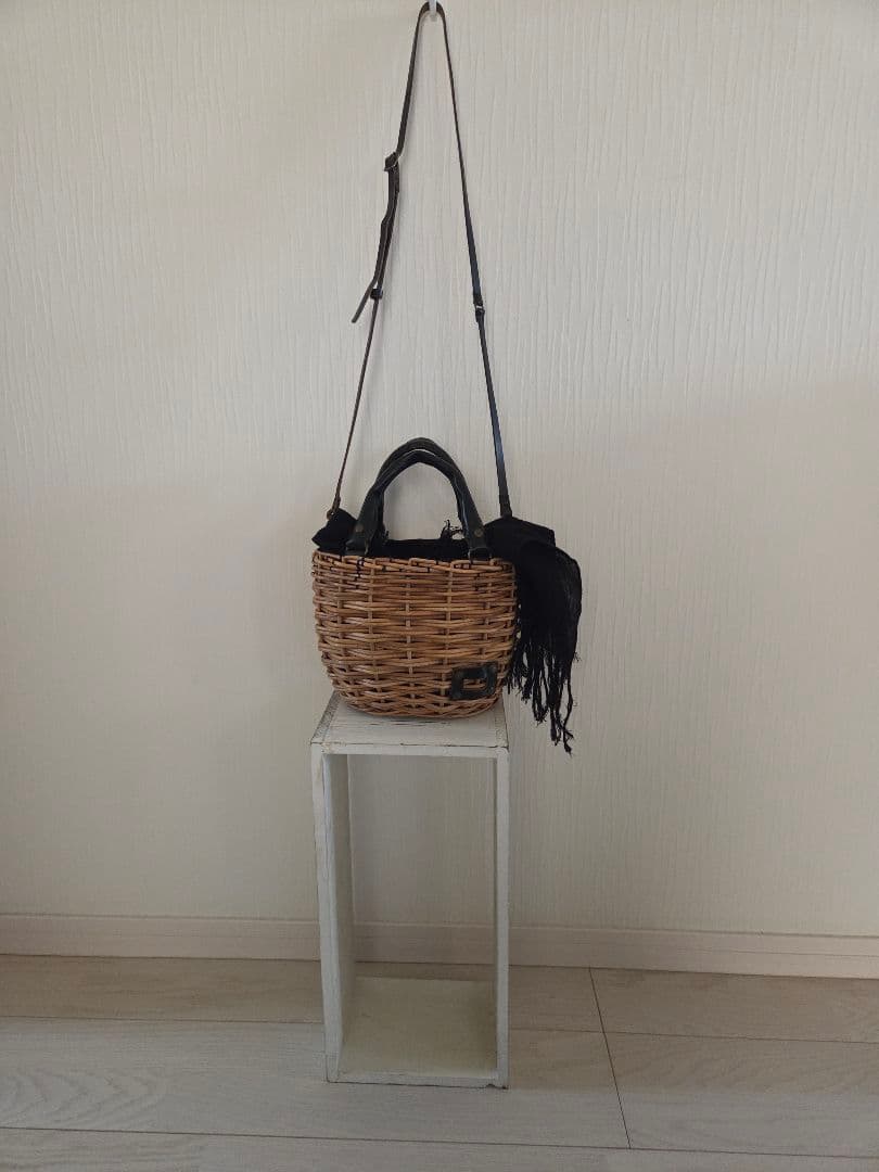 エバゴス　ebagos ブライドルレザー紅藤カゴバック