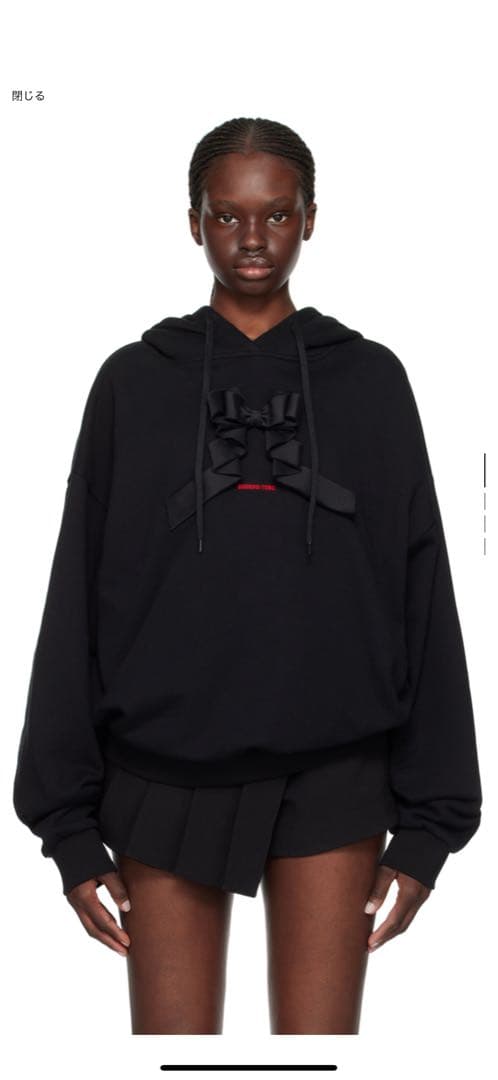 shushutong シュシュトン リボン スウェット