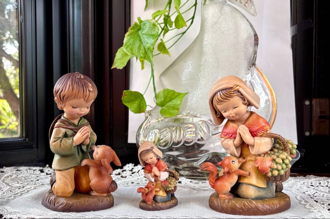 アンリ人形　ANRI 美品　6.5㎝　♡…【小さな・Thanksgiving】♡