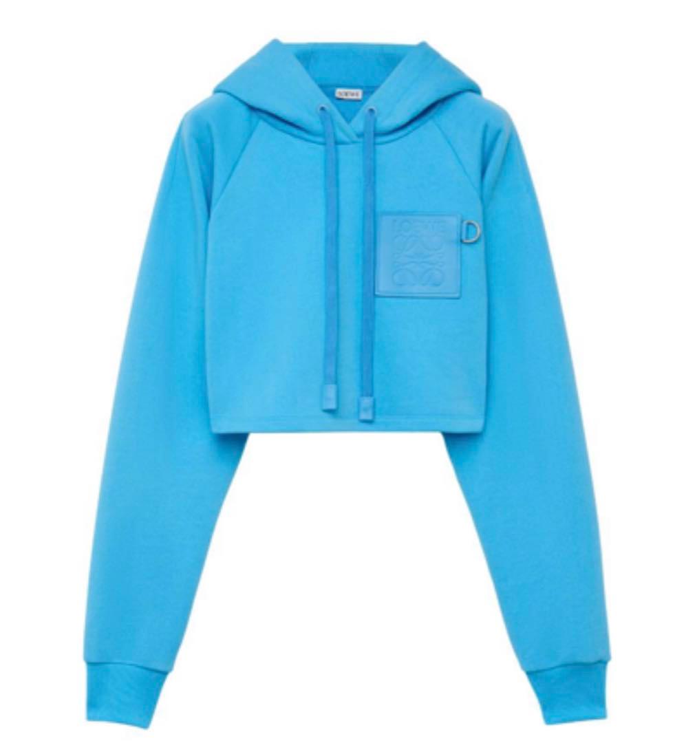 【12/31まで年末SALE】 LOEWE ロエベクロップドアナグラムパーカー