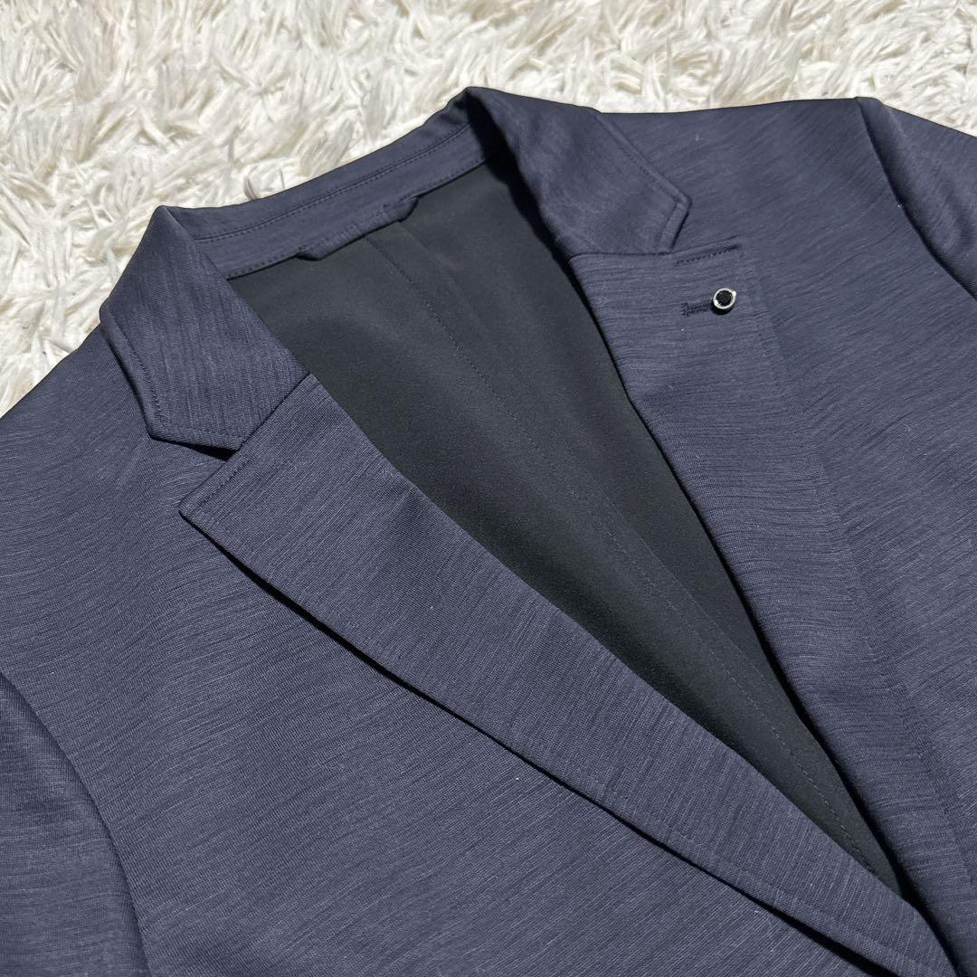 《美品》AOURE アウール セットアップ XL ネイビー 極ストレッチ 軽量