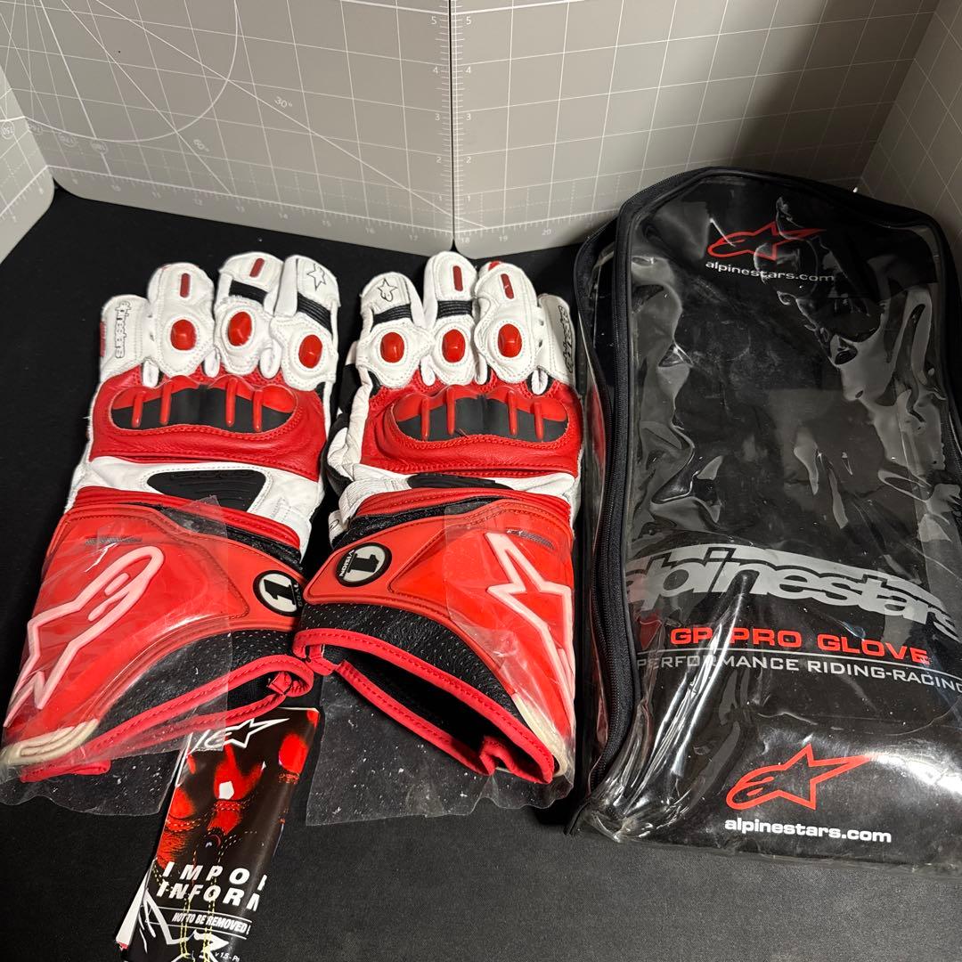 新品未使用 Alpinestars GP Pro グローブ レッド/ホワイトL
