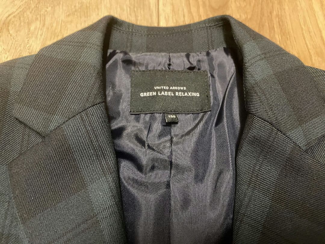 極美品★グリーンレーベルgreen label relaxing★スーツ130