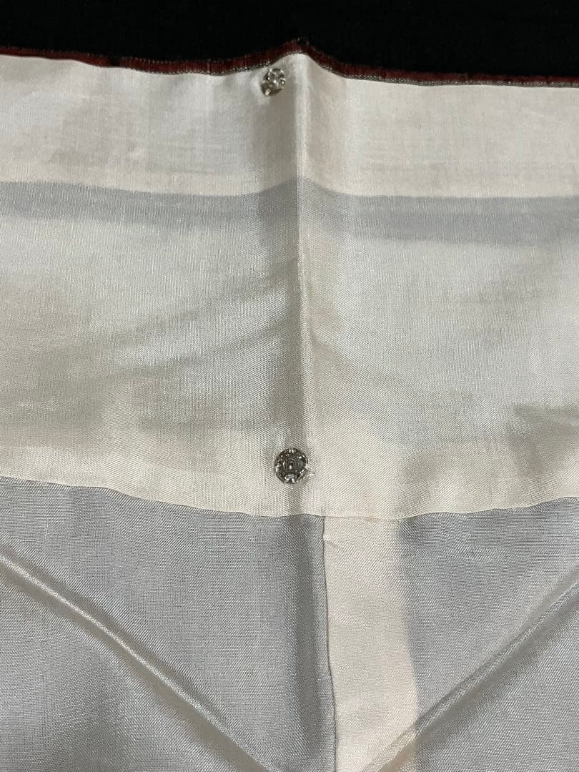 浦野理一 経節紬 小紋 正絹 縦縞 間道 イ6273