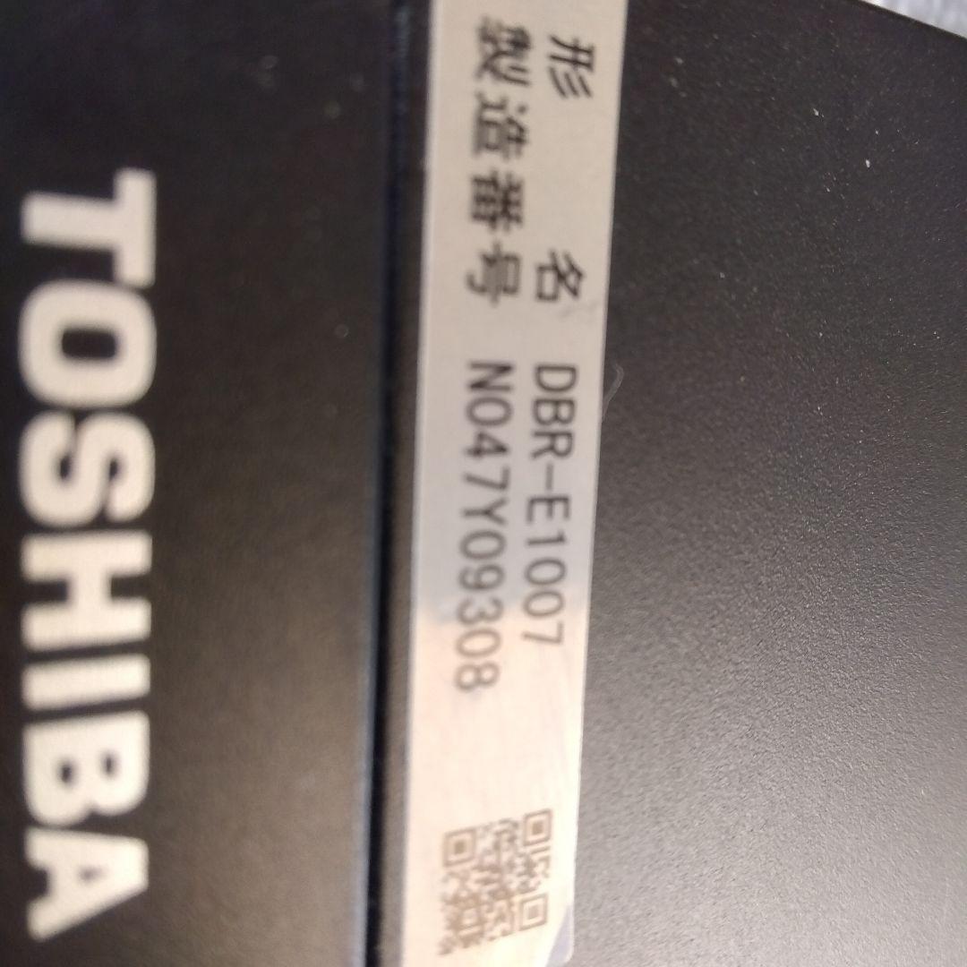 1TB東芝1番組録画ブルーレイレコーダーDBR-E1007 /2017年製