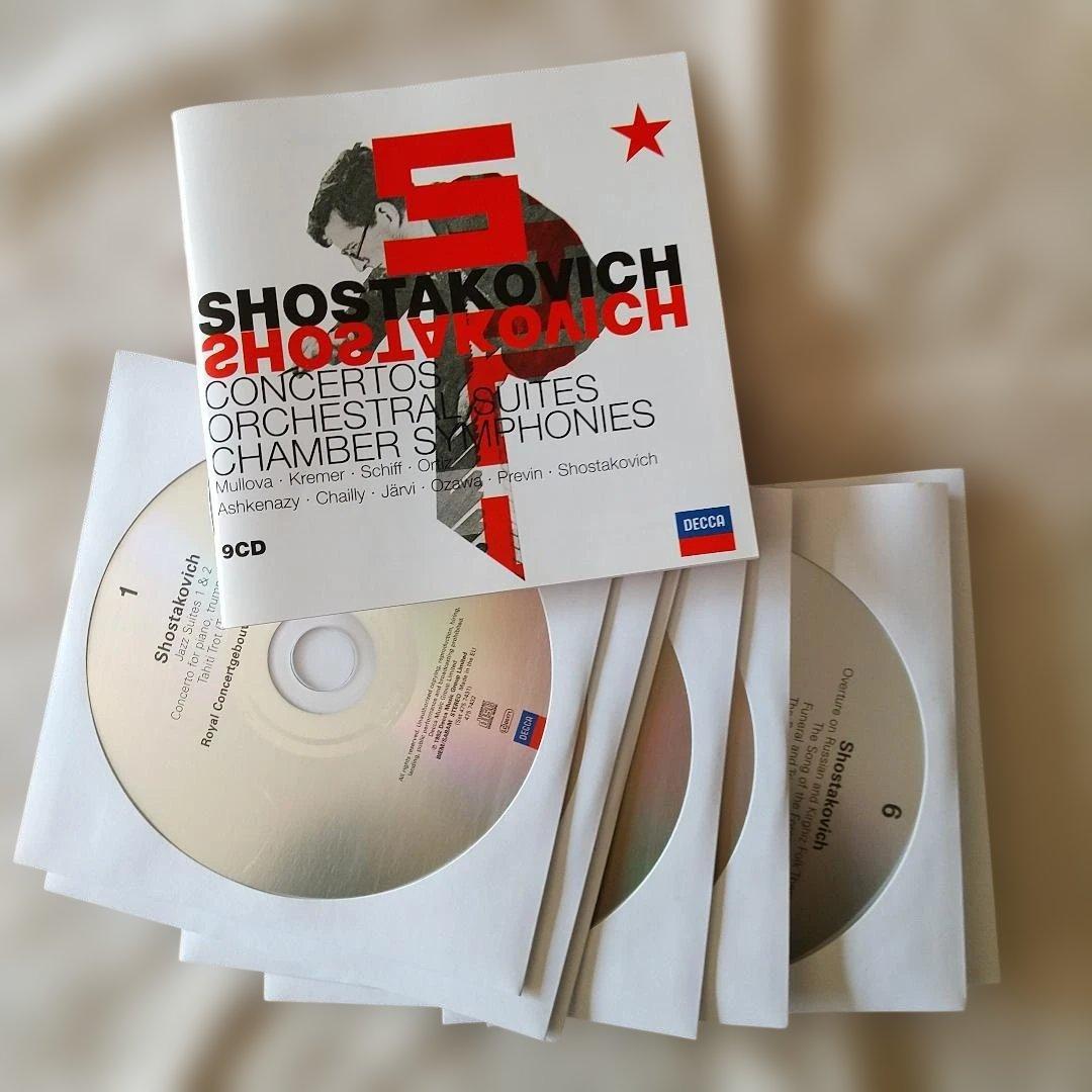 【状態良好】　ショスタコーヴィチ　管弦楽作品＆協奏曲集　9CD