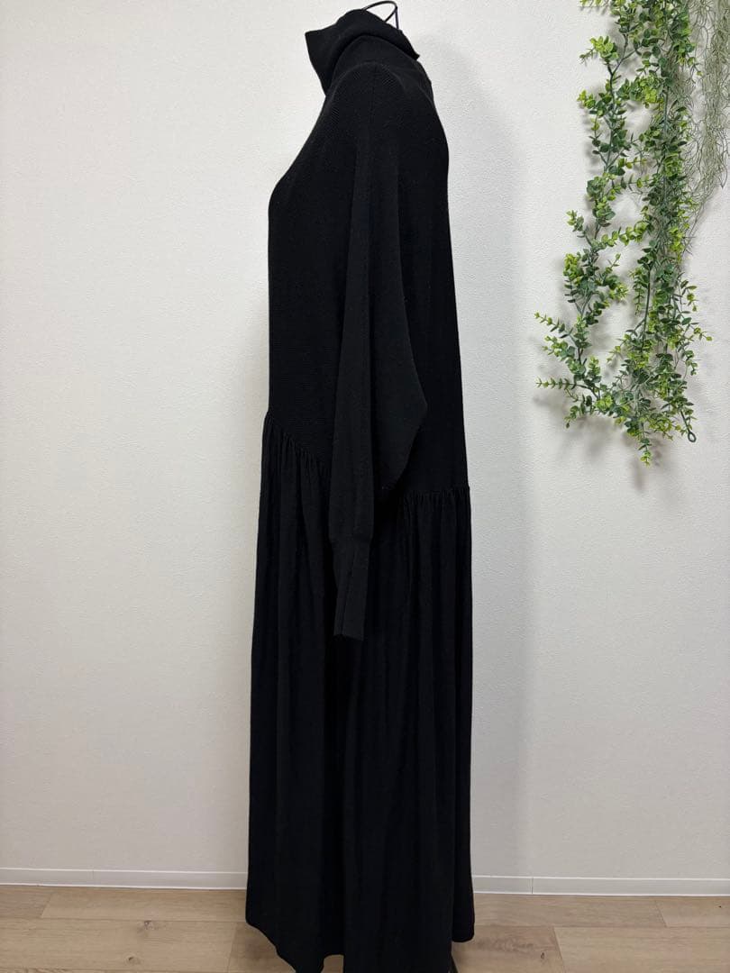 リ*コ様 Curensology カレンソロジー　ウール　ハイネックギャザーワン