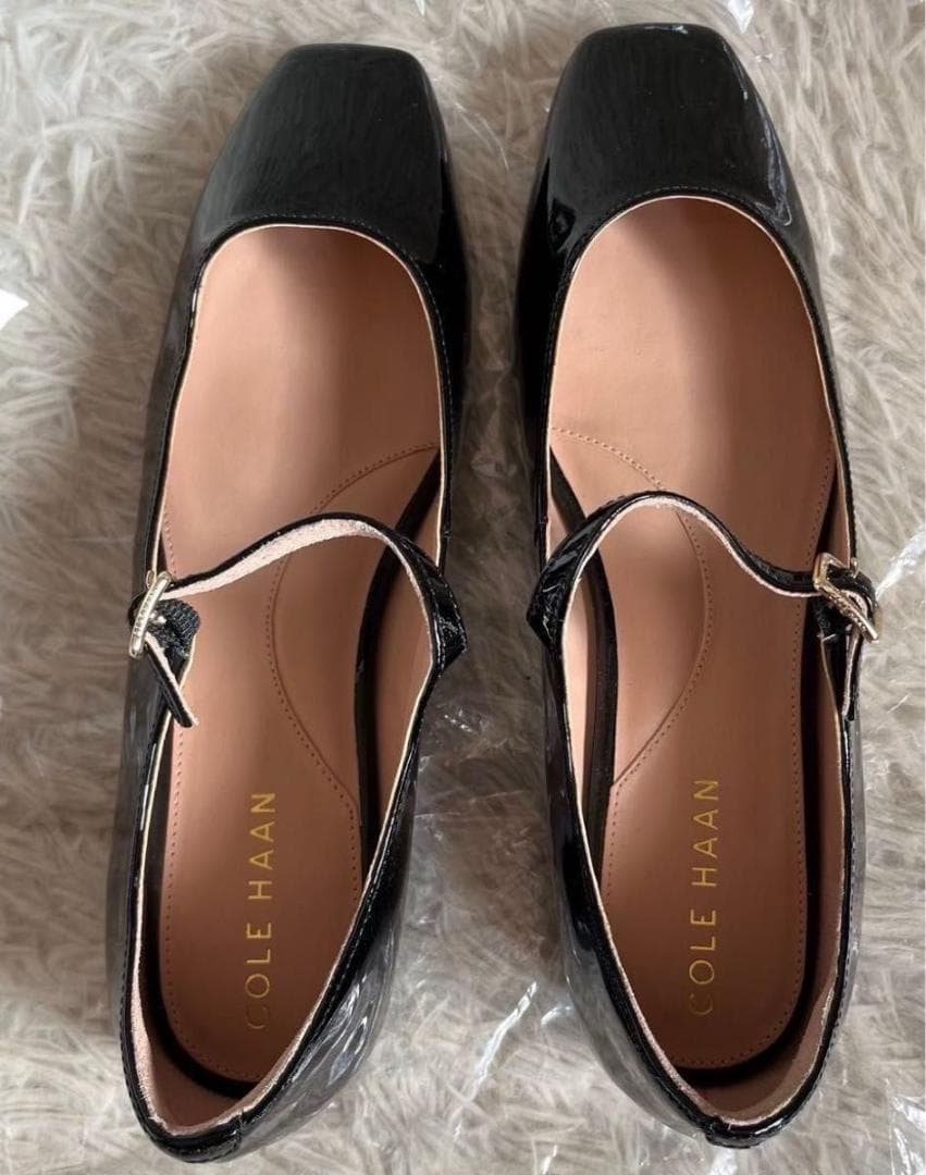 美品コールハーン COLE HAANブリッジ メリージェーン バレエ パテント