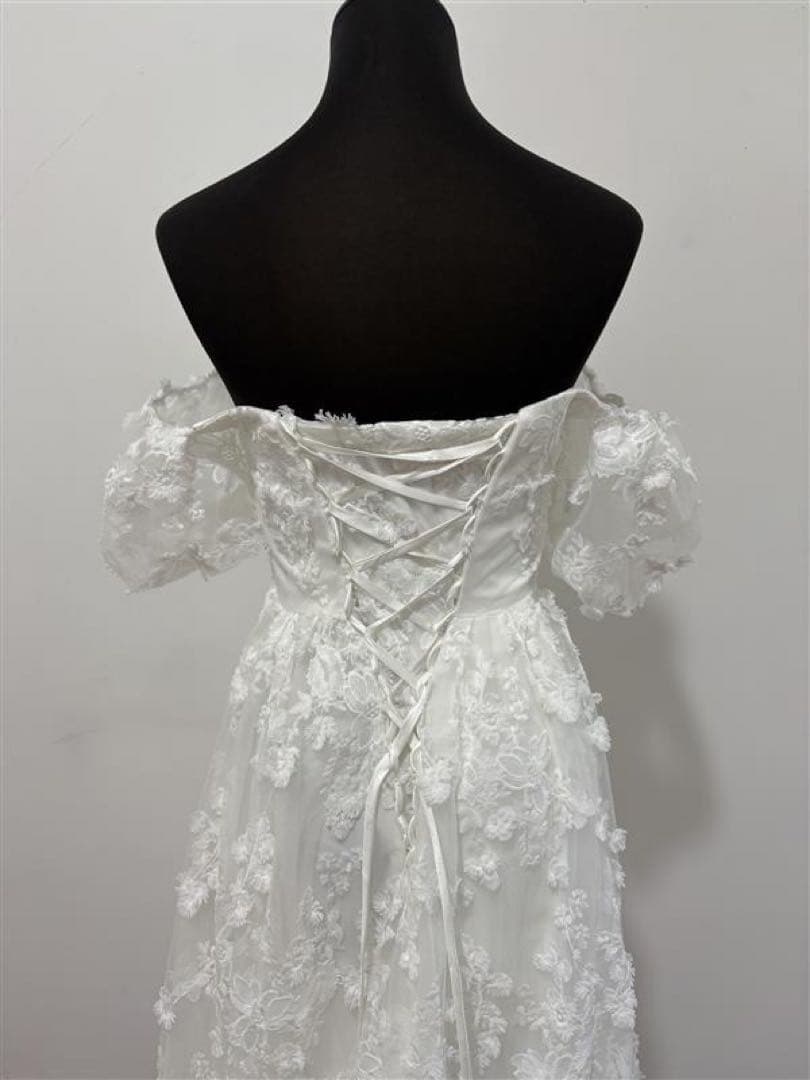 ドレスプロダクション【W295】2way 総レースパフスリーブドレス