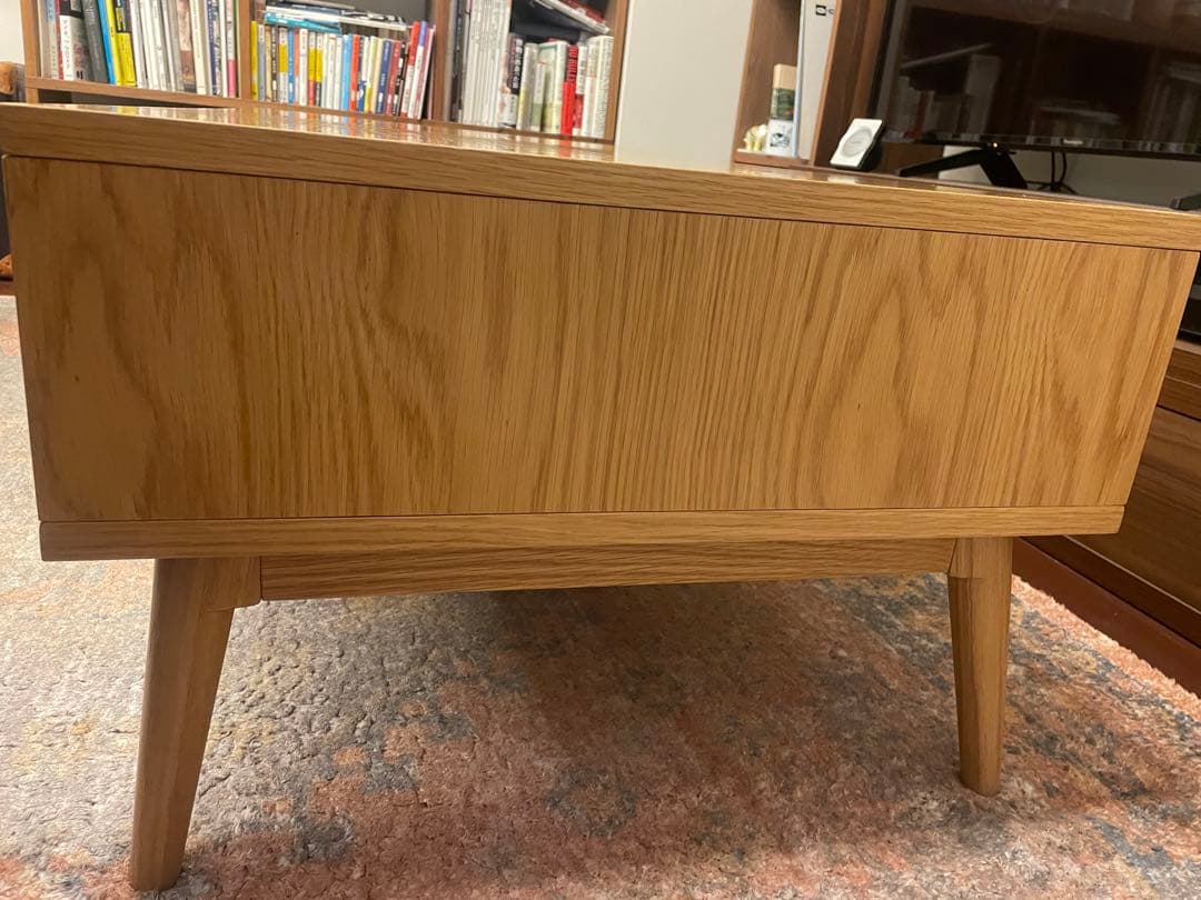 天童木工CENTRO ナチュラルウッド センターテーブル 引き出し付き