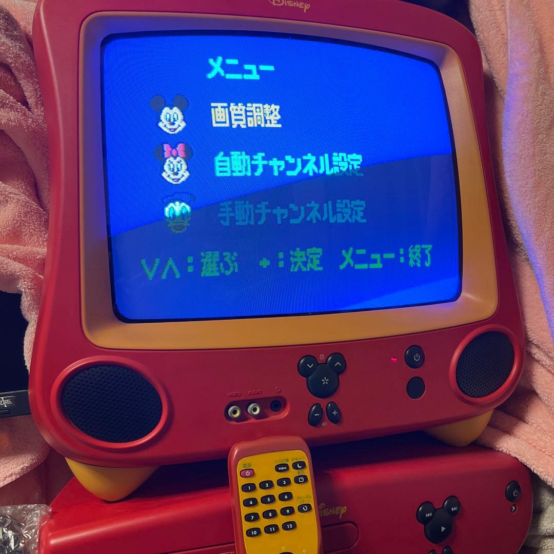 ヤ*ん様 Disney ミッキー型ブラウン管テレビ&DVD