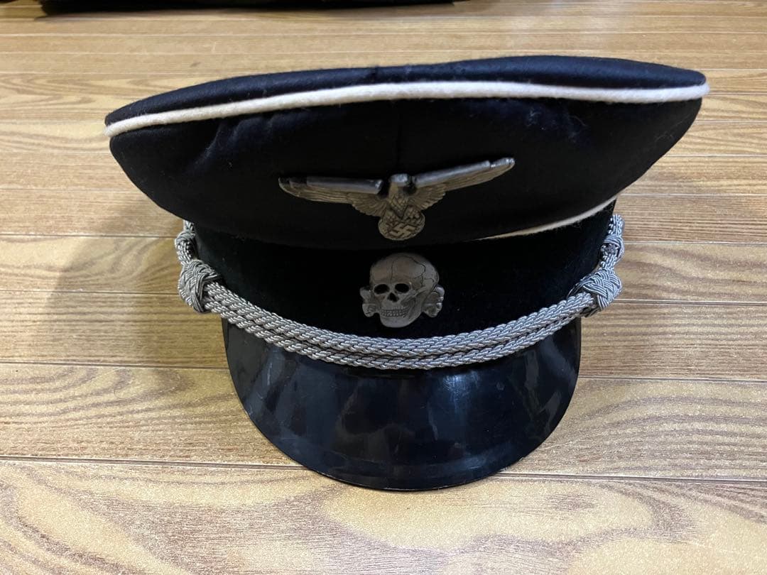 レプリカ アルゲマイネSS将校制帽 鷲章 髑髏帽章付EREL社製 ナチスドイツ