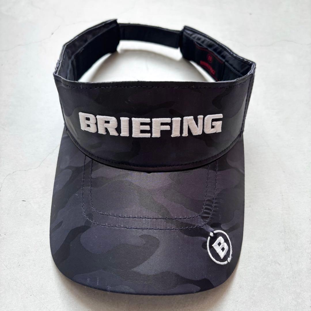 【美品】BRIEFING GOLF ブリーフィング カモフラ迷彩柄 サンバイザー