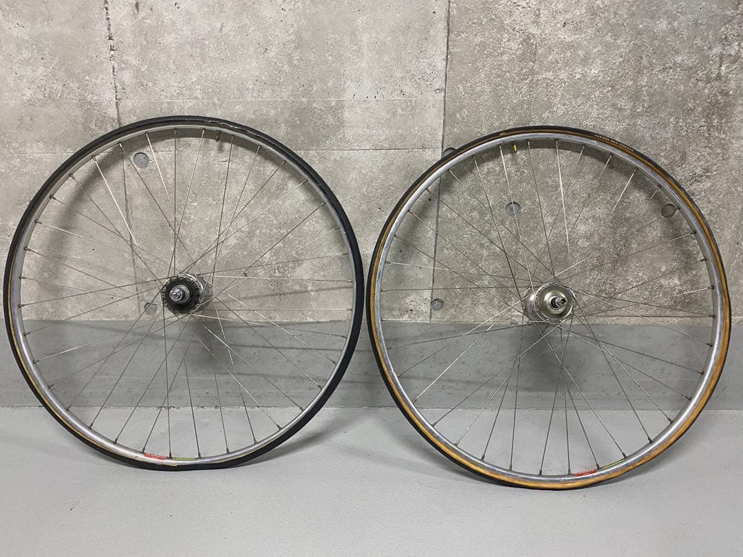 期間限定セール　ピスト NJS刻印 ホイール前後 サンシン ハブ アラヤ