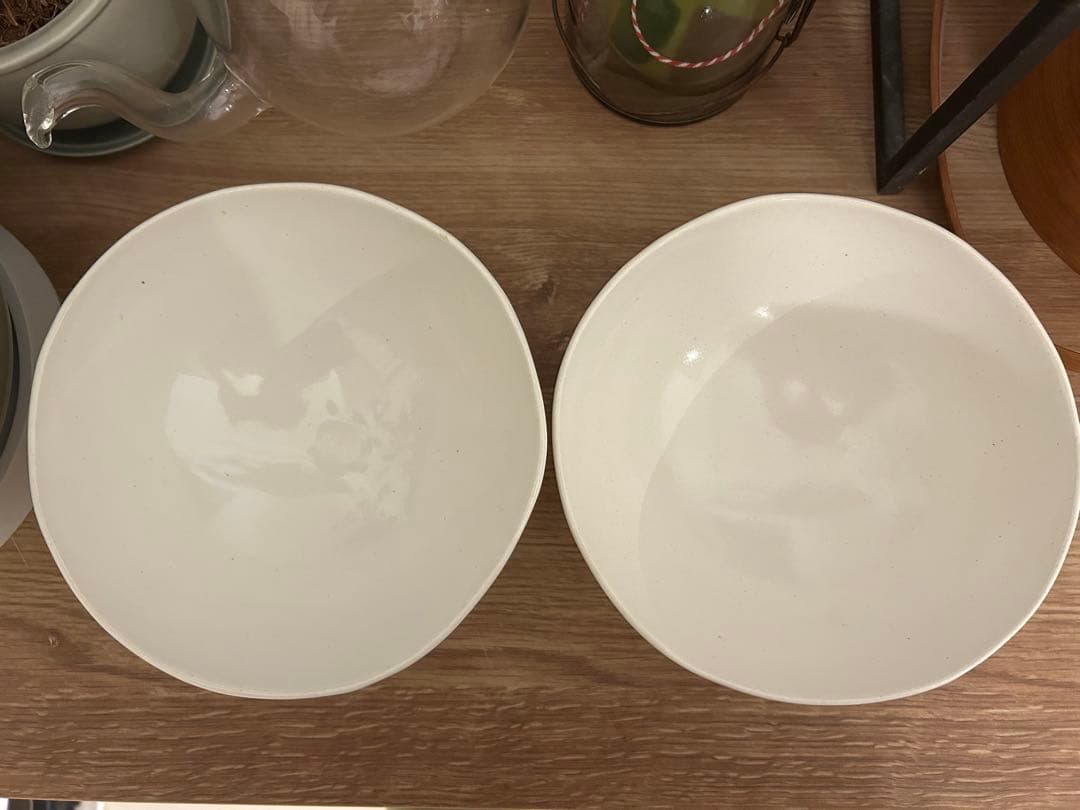 ホワイト 丸型丼 2個セット 約20cm