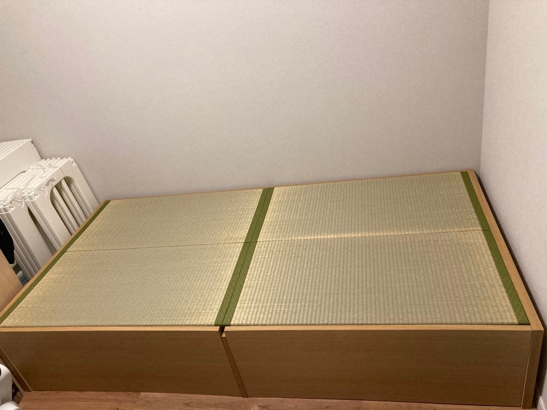 【東京都お引き渡し】フォルティナ 畳ベッド　シングル　収納付き　ナチュラル