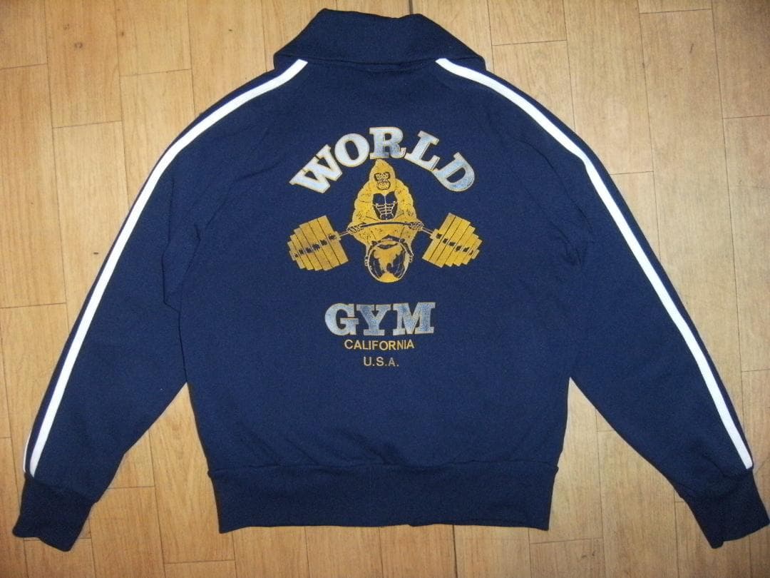 70年代★ゴールドジム,ボディビル,プロレス,格闘技★ワールドジム ジャージ上