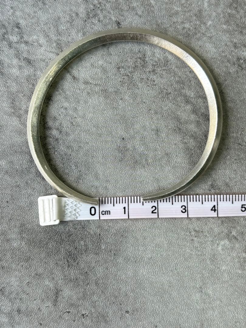 カレンシルバー　バングル　シンプル　ユニセックス