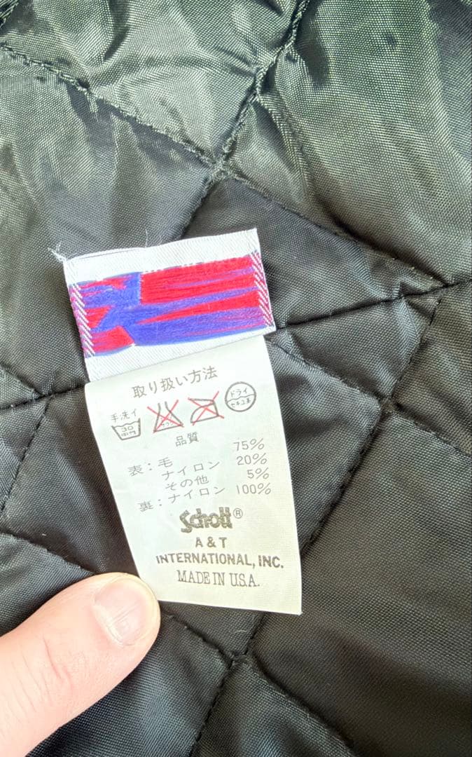 Schott（ショット） 740N 10ボタン Pコート グレー アメリカ製
