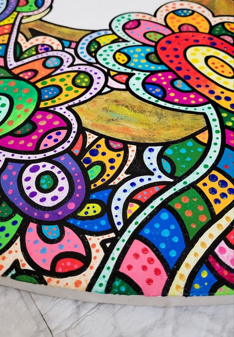 ★鈴木哲也★丸80 現代アート 原画 絵画 ポップアート ★送料無料#141