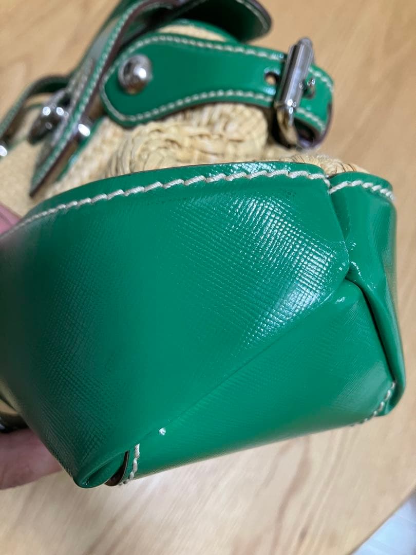 【希少】ドルチェアンドガッパーナ　D＆G　カゴバック　グリーン