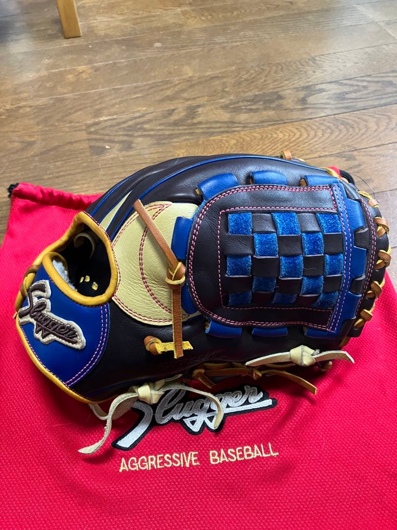 久保田スラッガー軟式野球グローブ メーカー別注　ソフトバンク周東モデル