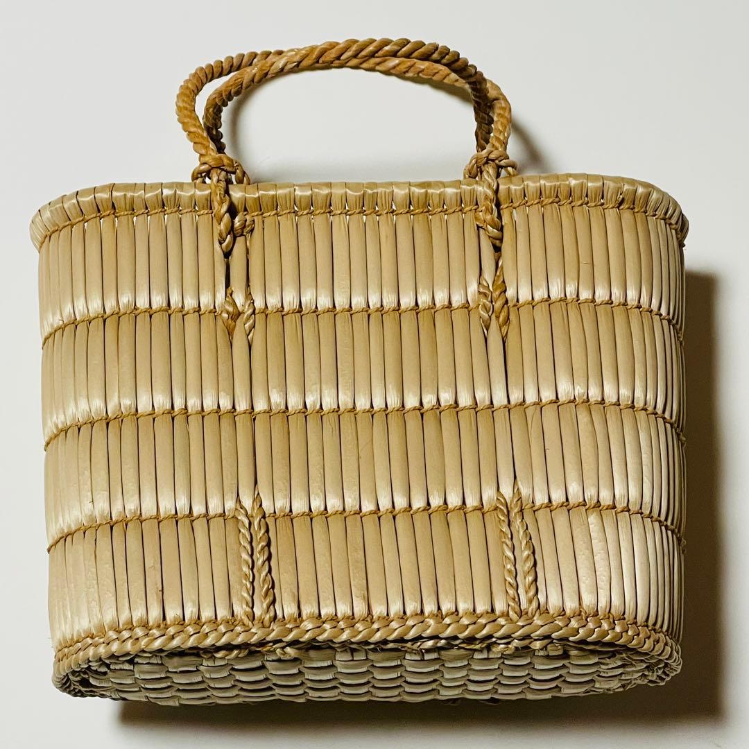 【新品・未使用】カゴバッグ　made in JAPAN