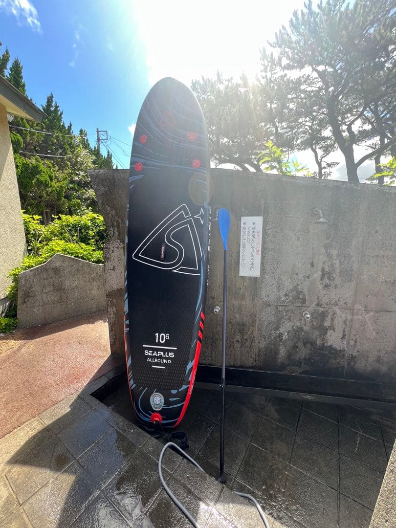 SEAPLUS スタンドアップパドルボードとパドルセット　SUP 送料込み！
