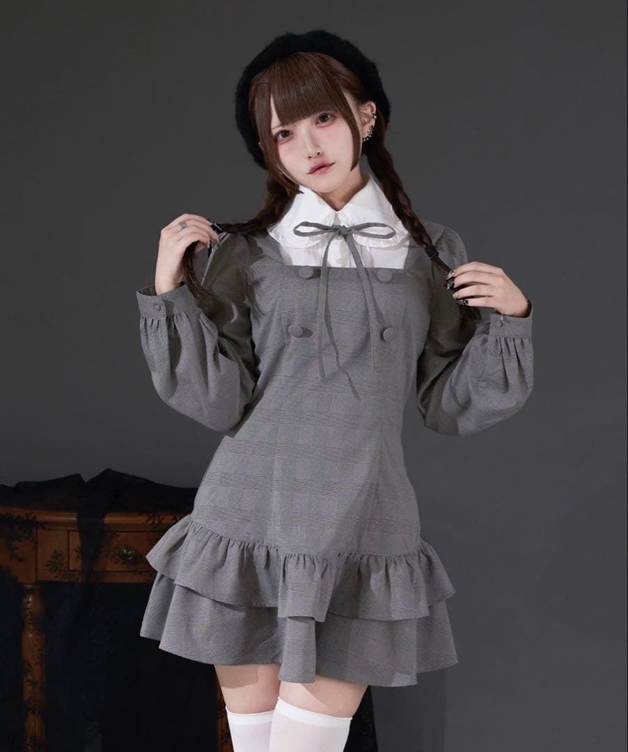 ♡Pal elfy クラシカルシャツレイヤードワンピース♡