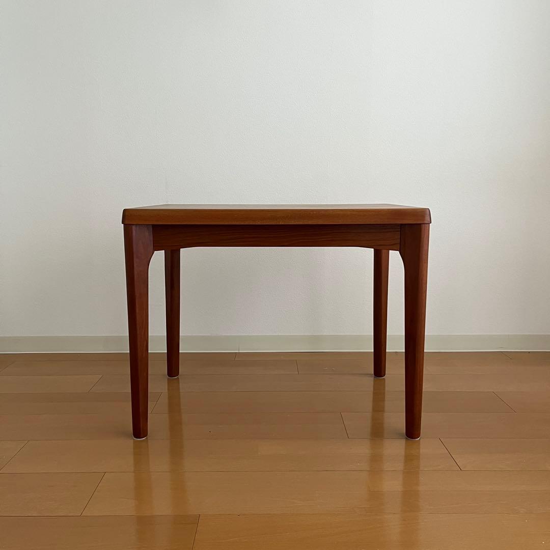 デンマーク チーク材　ローテーブル　ビンテージ