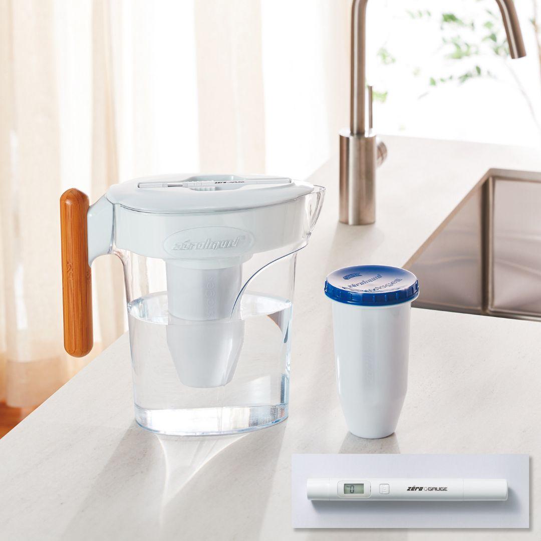 ZEROピッチャー　浄水器　浄水フィルターTDSメータセット　ゼロピッチャー