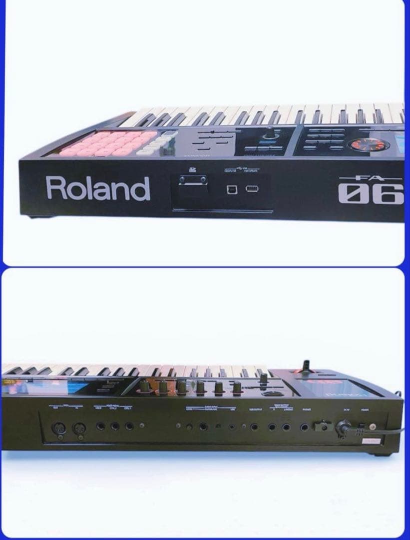 美品※動作不良有 Roland FA-06 61鍵盤 シンセサイザー 一式まとめ
