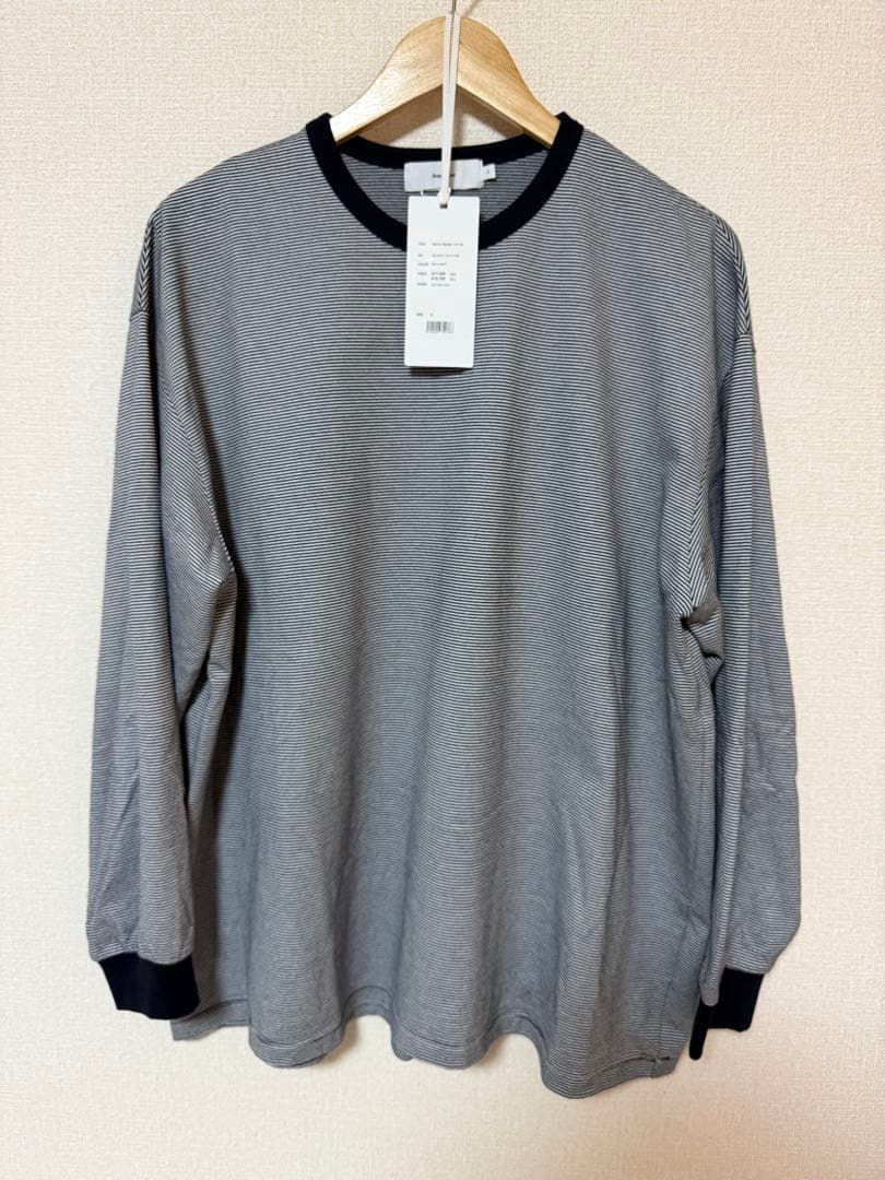 トップス 24ss graphpaper Narrow Border L/S Tee