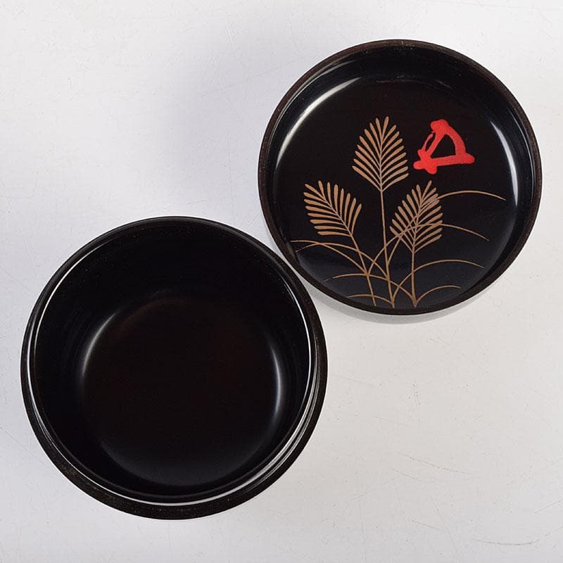 茶道具　中村宗哲作　螺鈿装飾　鈴虫蒔絵　中棗　共布　鵬雲斎極め箱　M　R9228