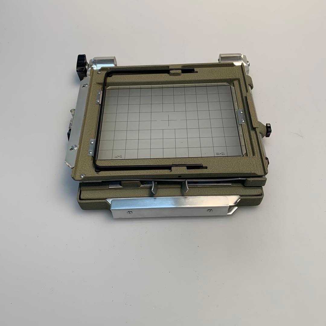 Sinar 5×7スクリーンバック ピントグラス枠 Cタイプ 広角蛇腹つき