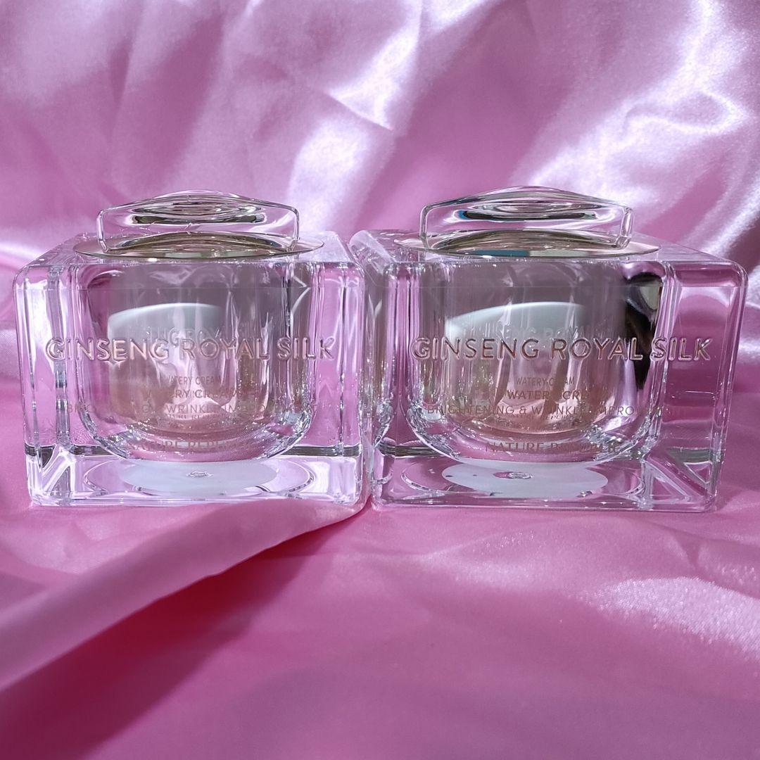 ネイチャーリパブリック ジンセンロイヤルシルク ウォーターリークリーム 2個