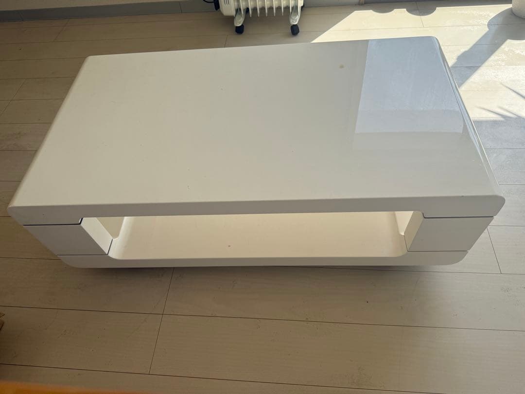 【最終値下げ】センターテーブル 白 鏡面